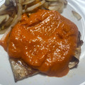 El cooksnap de Aurea Montalva cuando hizo Salmón con salsa de mango.