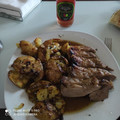 El cooksnap de Sandra Porcel Gonzalez cuando hizo Secreto de cerdo al horno y patatas aplastadas.