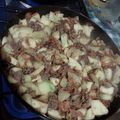 El cooksnap de Alexandra Isabel cuando hizo Guiso Zapallo Italiano.