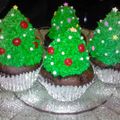 Khalise's cooksnap of when they made Christmas tree Mini cupcakes.