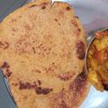 Bansal sikha का कुकस्नैप जब उन्होंने मक्के के आटे का पराठा (makke ke atte ka paratha recipe in Hindi) बनाया था।