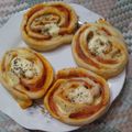 El cooksnap de Virginia Yrady de Pirotti cuando hizo Pizza rolls con harina Pureza con levadura.
