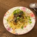 Kanaaneko 's cooksnap of when they made Aglio-olio Pasta with Kale and Oil Sardines.