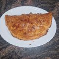 El cooksnap de Melanio Esteban cuando hizo Empanada de sobrasada, queso de cabra y miel.