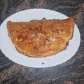 El cooksnap de Melanio Esteban cuando hizo Empanada de sobrasada, queso de cabra y miel.