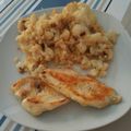 El cooksnap de Alba cuando hizo Coliflor al vapor en ajada.