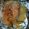El cooksnap de Pasti Costa cuando hizo Salmón en papillote con verduritas.