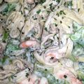alexiaalderman's cooksnap of when they made Yummy shrimp pasta with alfredo sauce.