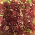 El cooksnap de slopez1987 cuando hizo Tartar de atún y aguacate con helado de wasabi.