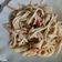 El cooksnap de bárbara cuando hizo Salsa blanca de pollo y verduras para spaghetti 😋.