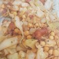 El cooksnap de Manolo Guerrero cuando hizo Col refrita con garbanzos y butifarra de perol.