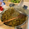 El cooksnap de Carlos Morales cuando hizo Arroz negro con frutos del mar.