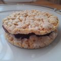 Cooksnap από Δέσποινα Καρπούζα στη συνταγή Ρυζογκοφρέτα σάντουιτς με μαρμελάδα και τρίγωνο τυράκι