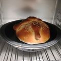 El cooksnap de Roberto Barajas cuando hizo Pan de Muerto.