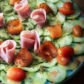 El cooksnap de Arianne cuando hizo Carpaccio de pepino con trucha ahumada.
