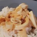 Cooksnap de I. Anselmo quando cozinhou Lulas de fricassé.