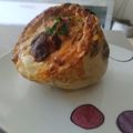 El cooksnap de Olga Sienra cuando hizo Calabacín relleno de setas con jamón, queso y sobrasada.