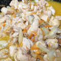 El cooksnap de Sandra Foronda Melchor cuando hizo Pollo con almendras.