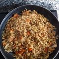 El cooksnap de merce cuando hizo Fideuá de verduras.