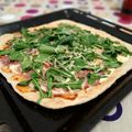El cooksnap de Agustín Clemente cuando hizo Pizza de rúcula.