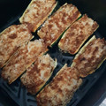 El cooksnap de inmaarribas17@gmail.com cuando hizo Calabacines rellenos de carne picada, gratinados en freidora de aire.