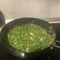 El cooksnap de Eduardo Agudo Alba cuando hizo Guisantes congelados con cebolla y huevo.