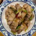 廖文仲 的 五花肉炒蒜苗 cooksnap