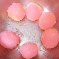 shree devi's cooksnap of when they made Pink Rasgulla.