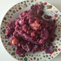 El cooksnap de Ali Taylor cuando hizo Lombarda con manzana, pasas y nueces (olla exprés).
