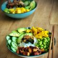 El cooksnap de Arianne cuando hizo Poke vegano.