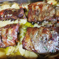 El cooksnap de Alberto Cid cuando hizo Costilla de cerdo al horno con patata panadera.