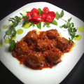 El cooksnap de Zaida TC @alquimiasfood cuando hizo Albóndigas de carne mixta en salsa Española.