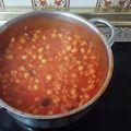 El cooksnap de Jose cuando hizo Garbanzos con pasas y arroz.