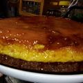 El cooksnap de Valeria Martínez cuando hizo Chocoflan casero.
