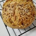 El cooksnap de mcm2103 cuando hizo Pan de centeno, espelta y harina integral.