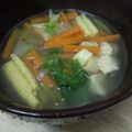 Cooksnap Rose Nani Nizah Nayan semasa beliau membuat Sup Sayur & Cendawan.