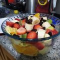 El cooksnap de Gallurt 89 cuando hizo Ensalada de frutas con frutos secos y arándanos.