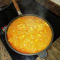 El cooksnap de Tomas Felix cuando hizo Arroz caldoso con pollo.