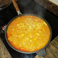 El cooksnap de Tomas Felix cuando hizo Arroz caldoso con pollo.
