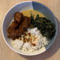 Cooksnap dari ekitchen untuk resep Meatless: Gulai Kale, pengganti daun singkong di UK