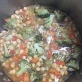 El cooksnap de gloria ch cuando hizo Garbanzos con brócoli, receta vegana y casera.
