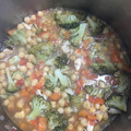 El cooksnap de gloria ch cuando hizo Garbanzos con brócoli, receta vegana y casera.