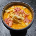 Piroska Szirmai Cooksnap-ja, amikor elkészítette a(z) Lecsókrémleves kolbászos palacsintával receptet.