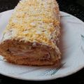 El cooksnap de Alicia cuando hizo Pionono de pollo, jamón y queso.