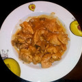 El cooksnap de Nuria Pellicer cuando hizo Pollo en salsa de champiñones.