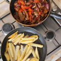 El cooksnap de Daniel Bravo Torres cuando hizo Lomo saltado.