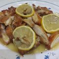El cooksnap de Empar cuando hizo Pollo al limón estilo chino.