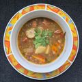 El cooksnap de Salome Leon Escobar cuando hizo Sopa de lentejas con chuleta ahumada.