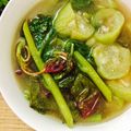 Cooksnap của Dibee khi họ làm theo món Canh rau dền, mồng tơi, bồ ngót, mướp chay
