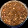 Andy Randazzo's cooksnap of when they made Italian Lentil Soup with Hot Sausage and Escarole.
